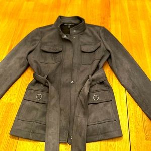 Size small suede jacket, gray like new